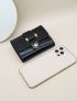 Flower Embossed Small Wallet