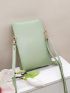 Green Fashionable Phone Wallet Pocket Front Credit Card Holder For Daily