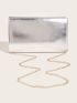 Metallic Flap Envelope Bag