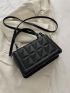 Quilted Flap Square Bag