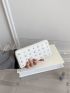 Heart & Studded Decor Long Wallet