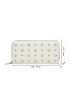Heart & Studded Decor Long Wallet