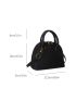 Mini Litchi Embossed Dome Bag