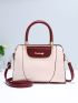 Letter Graphic Satchel Bag, Mothers Day Gift For Mom