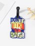 Letter Graphic Luggage Tag