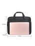 Men Letter Patch Decor Laptop Handbag Briefcase
