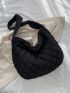 Quilted Detail Hobo Bag