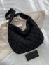 Quilted Detail Hobo Bag