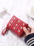 Floral Embroidery Small Wallet