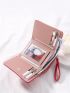 Floral Embroidery Small Wallet