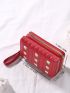 Floral Embroidery Small Wallet