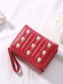 Floral Embroidery Small Wallet