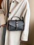 Buckle Decor Flap Square Bag