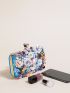 Mini Bead & Flower Decor Chain Box Bag