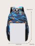 3pcs Allover Graphic Backpack Set