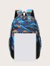 3pcs Allover Graphic Backpack Set