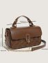 Quilted Embossed Satchel Bag