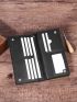 Minimalist Long Wallet Zipper Black Pu