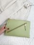 Zipper Detail Square Bag