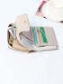 Leaf Decor Textured Small Wallet