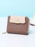 Leaf Decor Textured Small Wallet