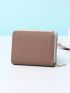 Leaf Decor Textured Small Wallet