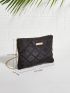 Quilted Pattern Metal Detail Square Bag