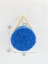 Mini Fuzzy Panel Chain Circle Bag