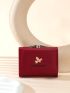 Letter Graphic Butterfly Decor Small Wallet