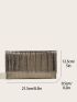 Metallic Ruched Panel Flap Chain Envelope Bag