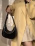 Candy Color Shoulder Bag, Women's Hobo Bag, Cute Underarm Bag