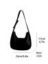 Candy Color Shoulder Bag, Women's Hobo Bag, Cute Underarm Bag