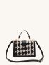Mini Argyle Pattern Flap Square Bag