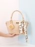 Twilly Scarf Decor Bucket Bag