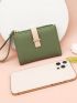 Metal Decor Small Wallet