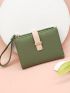 Metal Decor Small Wallet