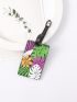 Tropical Leaf Pattern Luggage Tag