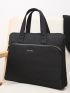 Men Large Capacity Canvas Laptop Handbag Briefcase