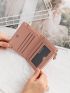 Letter Embossed Small Wallet