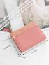 Letter Embossed Small Wallet