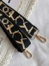 Letter Graphic Bag Strap
