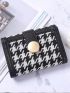 Houndstooth Pattern Small Wallet