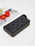 Heart Embroidery Long Wallet