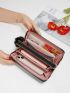 Heart Embroidery Long Wallet