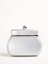 Mini Metallic Chain Box Bag