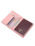 Letter & Airplane Embossed Passport Case