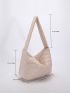 Minimalist Argyle Quilted Hobo Bag