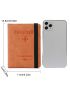 Letter & Airplane Embossed Passport Case