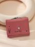 Shell & Faux Pearl Decor Small Wallet