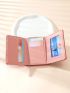 Shell & Faux Pearl Decor Small Wallet